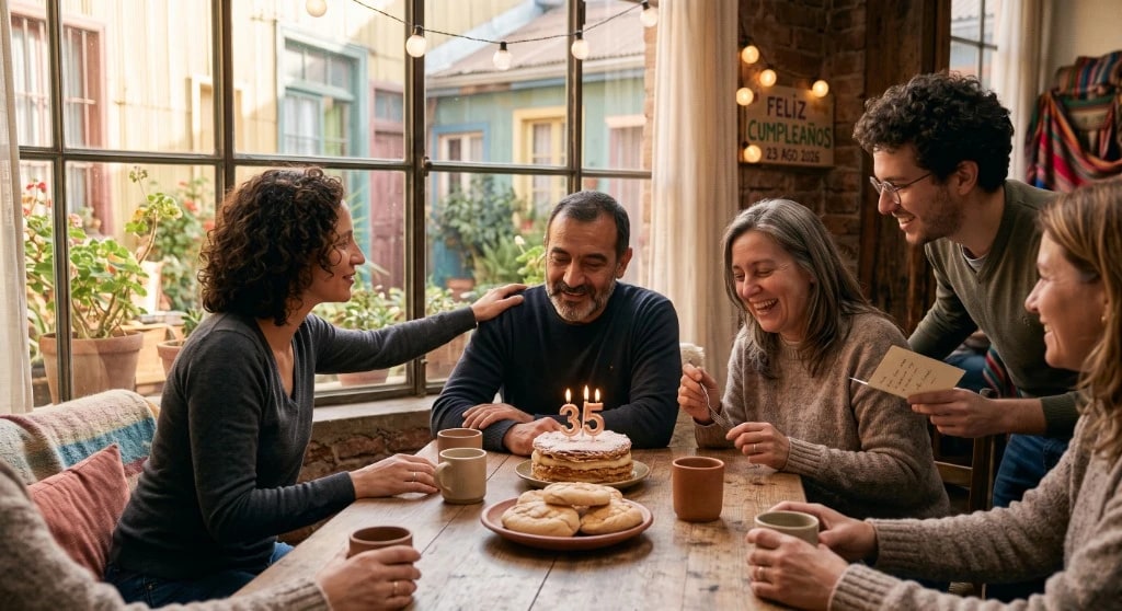 Personas adultas compartiendo un gesto cotidiano